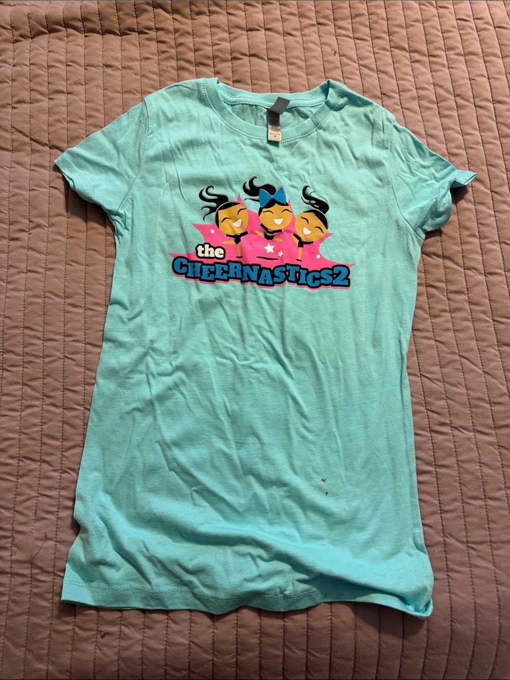 Next Level Apparel Light Teal Girls' Graphic Tee